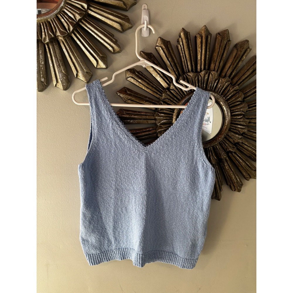 Tommy Bahama Light Blue V-Neck Sweater Tank